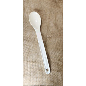 Rubbermaid Vtg Spoon Long White Nylon Solid Serving Cooking Basting 1974